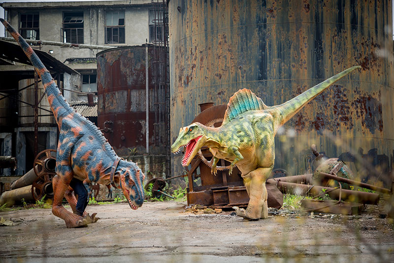 恐龙表演服，恐龙衣服，恐龙皮套