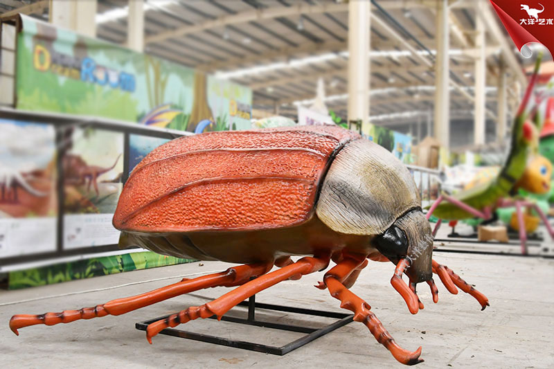 巨型仿真昆虫甲虫模型